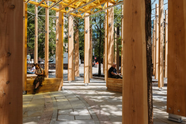 Making a Stand, installed at Leeds City Square