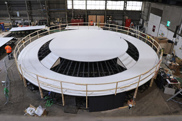 Photo of stage test build at Stage One