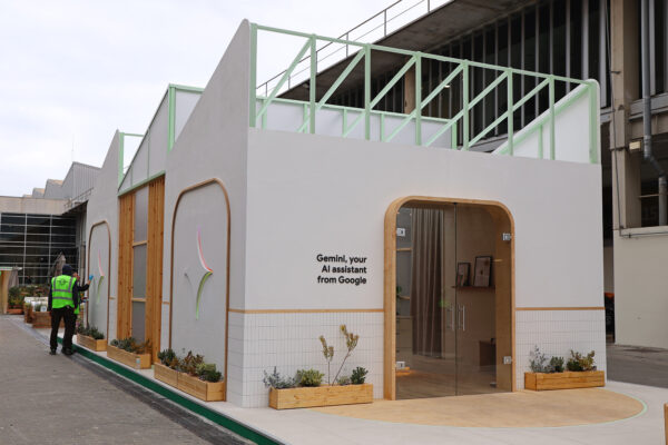 Photo of Gemini exhibition structure for Android Avenue at Mobile World Congress 2025