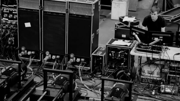 Photo of stage engineering equipment and automation hardware