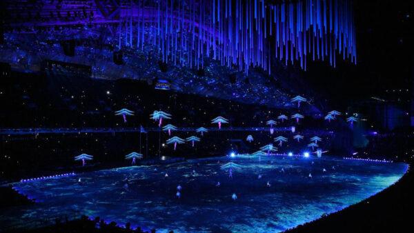 Photo of opening ceremony at Sochi 2014 Winter Olympic Games
