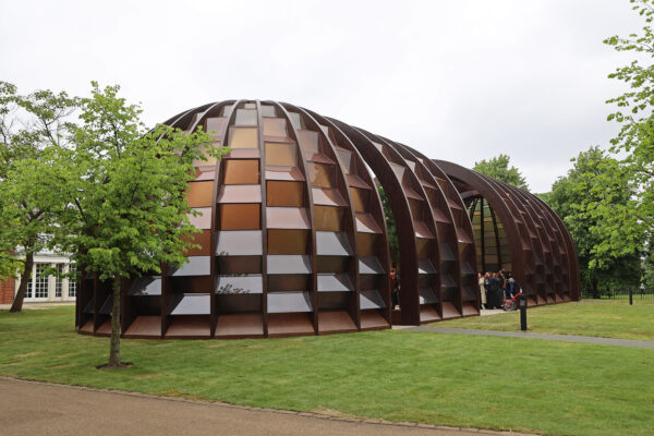 Angled photo of Serpentine Pavilion 2025