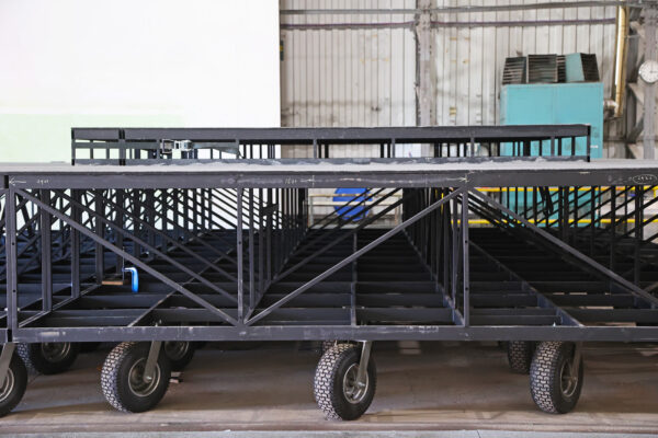 Photo of stage structure in workshop