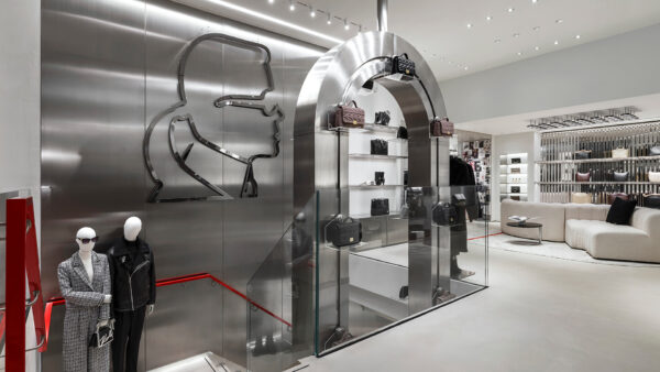 Photo of paternoster lift in Karl Lagerfeld store (Regent Street, London)